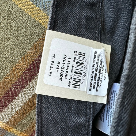 Agolde Criss Cross Denim Jeans - Black - Unworn - Size 30 Waist - Picture 5 of 5